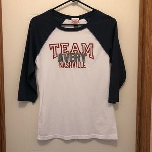 Nashville “Team Avery” 3/4 Sleeve Shirt